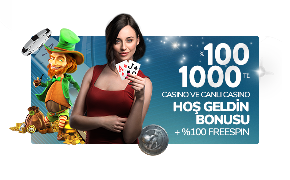 %100 1000 TL Casino ve Canlı Casino Hoşgeldin Bonusu + %100 FreeSpin