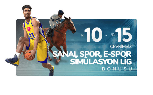 %10 – %15 Çevrimsiz Sanal Sporlar, E-Spor, Simülasyon Lig Bonusu