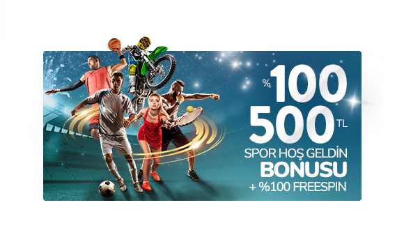 %100 500 TL Spor Hoşgeldin Bonusu + %100 FreeSpin